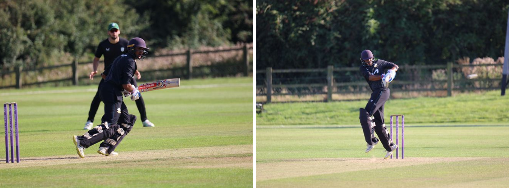 Amogh Karpe playing cricket